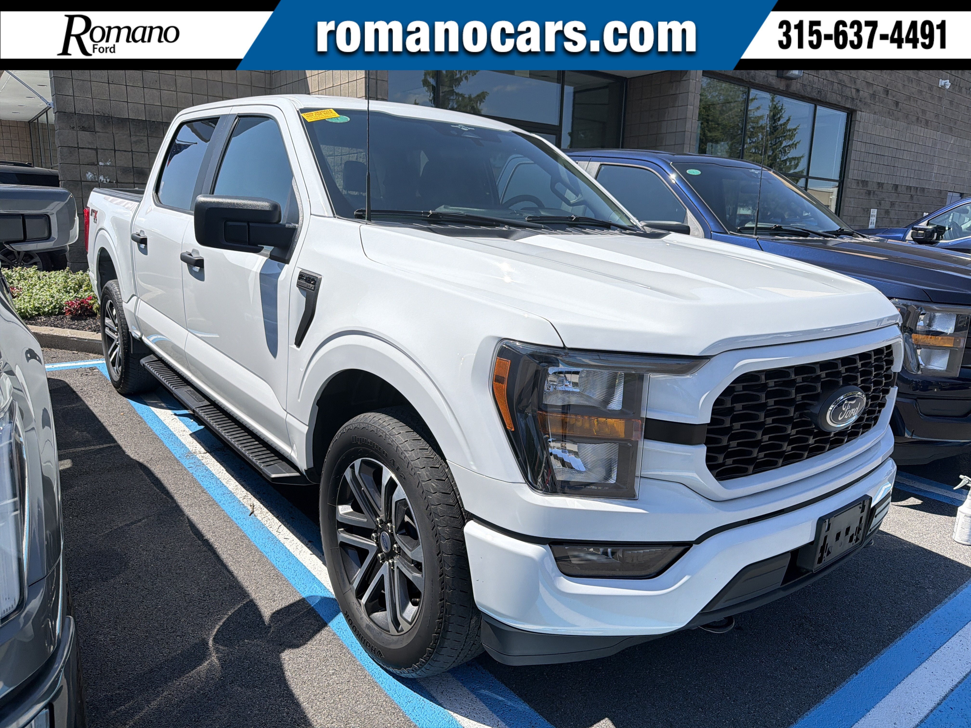 2023 Ford F-150 Base in Oxford White — front three-quarter view